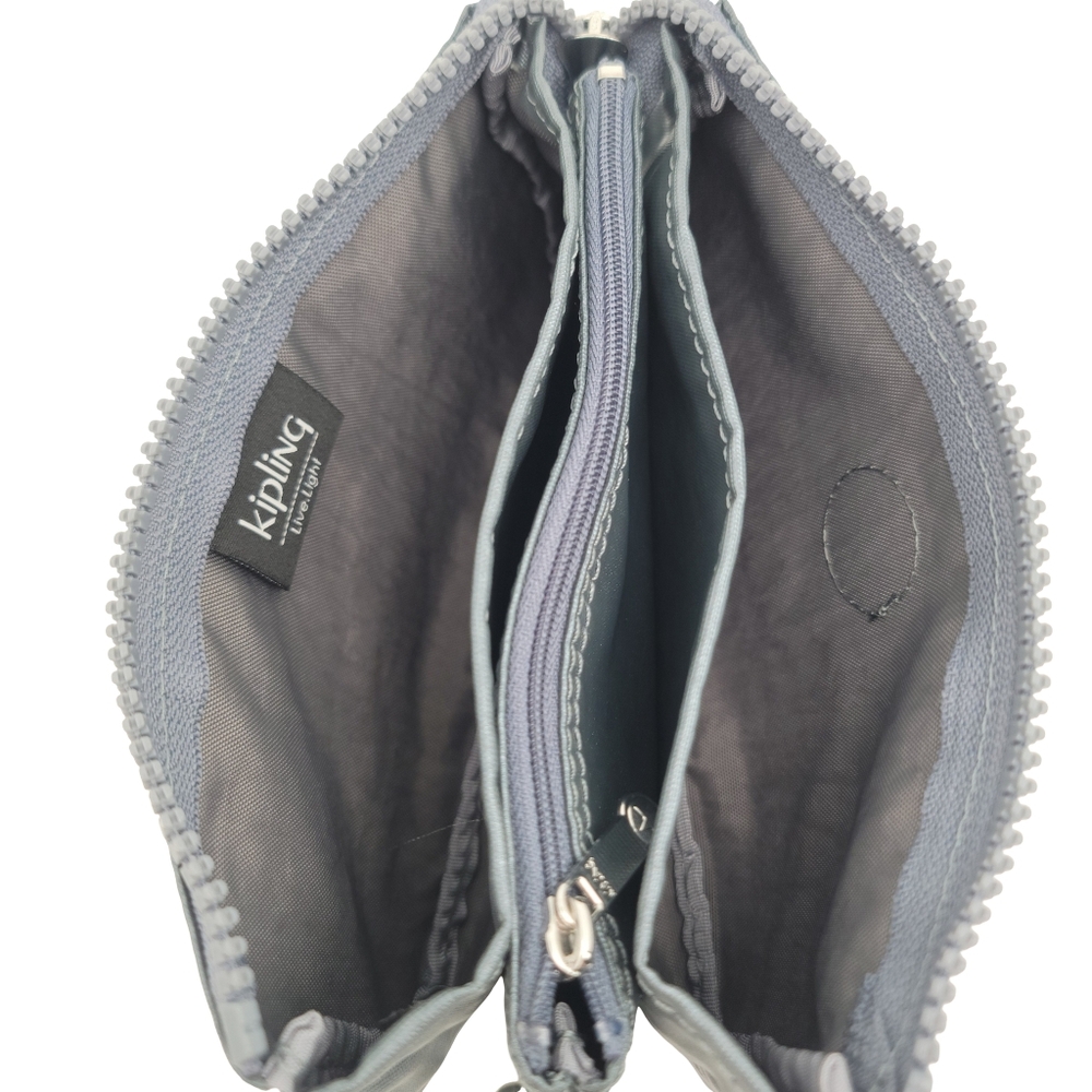 Kipling Creativity Pouch Bag Pewter Metallic - image 5